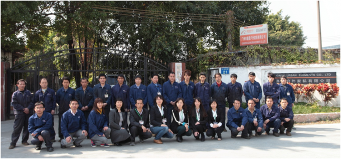 Muebles callejeros Banco de asientos de metal Banco de jardín comercial de aluminio de grano de madera 3