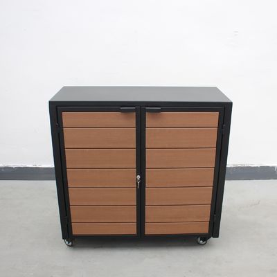 Durable Waterproof Outdoor Recycling Bins With HDPE Plastic Wood Sidewall