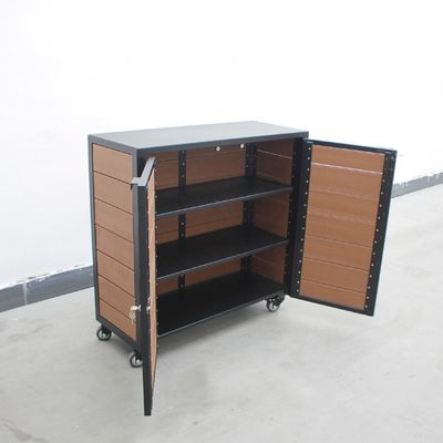 Durable Waterproof Outdoor Recycling Bins With HDPE Plastic Wood Sidewall