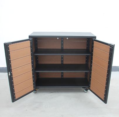 Durable Waterproof Outdoor Recycling Bins With HDPE Plastic Wood Sidewall