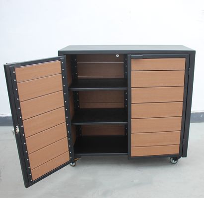 Durable Waterproof Outdoor Recycling Bins With HDPE Plastic Wood Sidewall