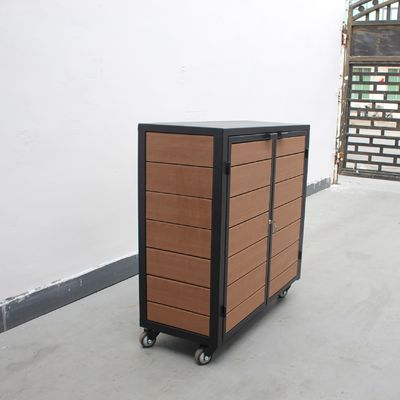 Durable Waterproof Outdoor Recycling Bins With HDPE Plastic Wood Sidewall