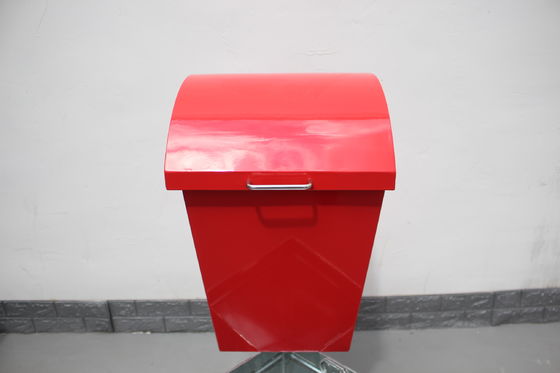 Outdoor Metal Dog Waste Bin , Pet Trash Can Waterproof Rustproof
