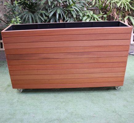 Innovative Wooden Outdoor Large Planters For Garden Park Street