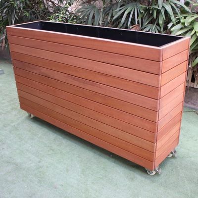 Innovative Wooden Outdoor Large Planters For Garden Park Street