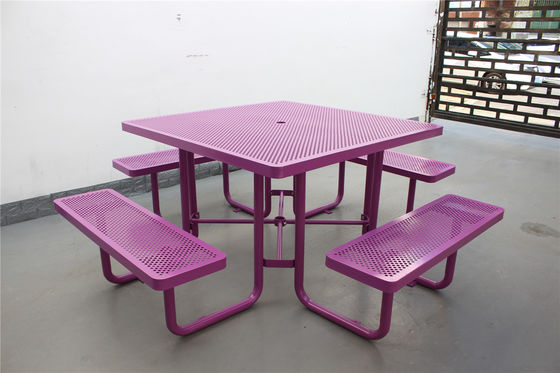 2040mm Length Outdoor Table Benches Weather Resistant Anti Rust