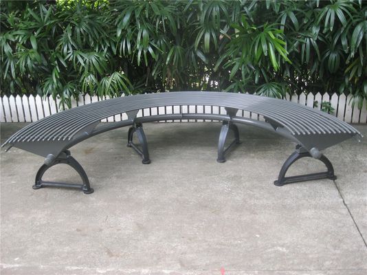 Metal Cast Iron Round Tree Benches Backless For Garden Street Campus