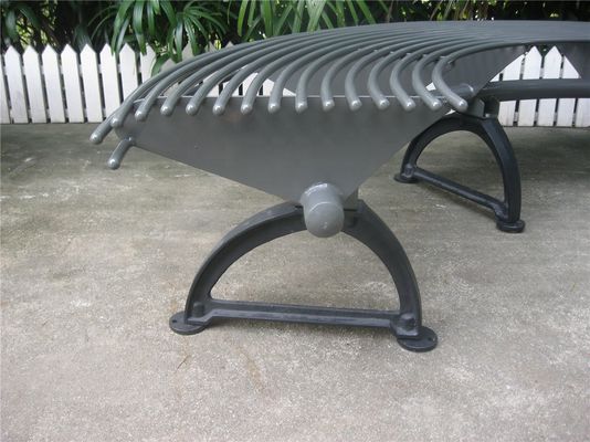 Metal Cast Iron Round Tree Benches Backless For Garden Street Campus
