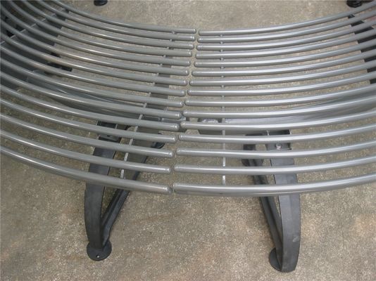 Metal Cast Iron Round Tree Benches Backless For Garden Street Campus