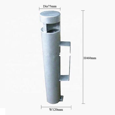 Wall Mounted Metal Outdoor Cigarette Ashtray With Zinc Spraying Powder Coating Finish