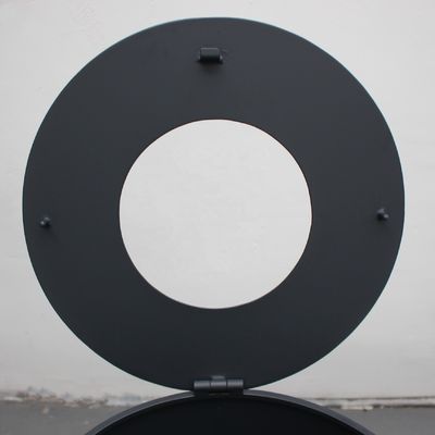 Laser Cut Outdoor Stainless Steel Ashtray Bin With 73L Galvanized Steel Liner