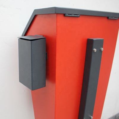 Rectangular Dog Waste Bin , Surface Mounted Pet Waste Trash Can ODM