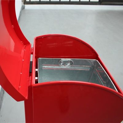 Cute Mild Steel Dog Waste Bin Can With Surface Mounted Wall Mounted Type