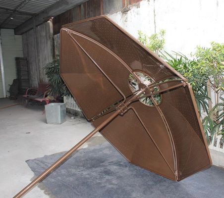 Commercial Aluminum Outdoor Patio Umbrellas 2342mm Height OEM ODM
