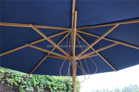 Modern Street Outdoor Patio Umbrellas Flange Surface Mounted Type