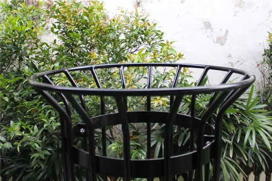 Outdoor Metal Tree Guards Powder Coated Steel Pipe Material For Garden Fence
