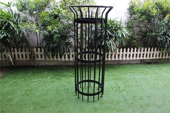 Outdoor Metal Tree Guards Powder Coated Steel Pipe Material For Garden Fence