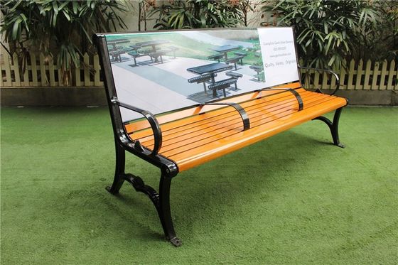Wooden Customized Outdoor Furniture Bench For Advertisement OEM ODM