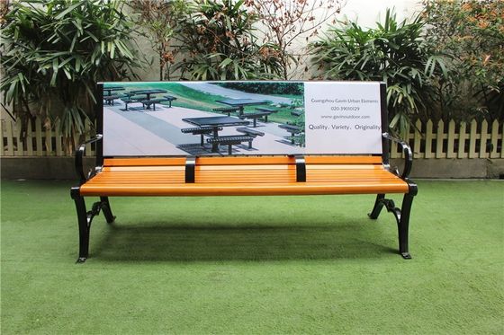 Wooden Customized Outdoor Furniture Bench For Advertisement OEM ODM