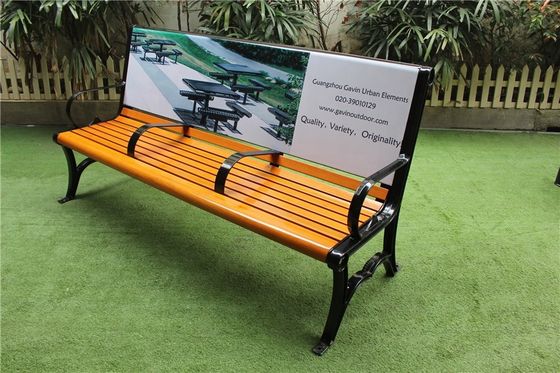 Wooden Customized Outdoor Furniture Bench For Advertisement OEM ODM