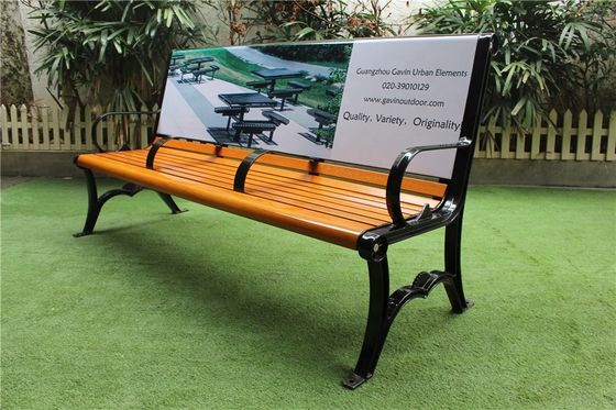 Wooden Customized Outdoor Furniture Bench For Advertisement OEM ODM
