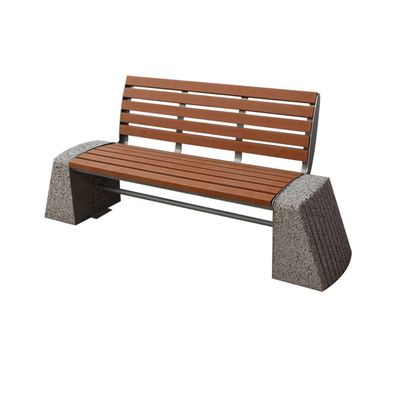Free Standing Recycled Plastic Benches Outdoor For Public Park