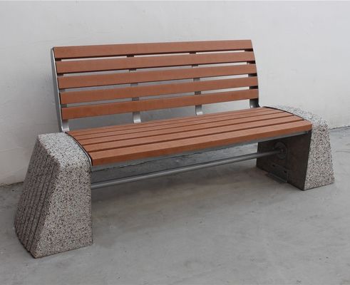 Free Standing Recycled Plastic Benches Outdoor For Public Park