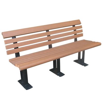 Modern Garden Bench Seat Recycled Plastic For Sports Center Playground