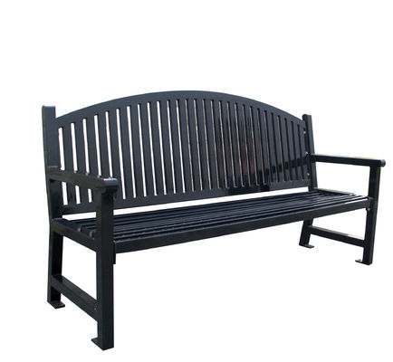 6 Feet Commercial Outdoor Metal Benches For Park Garden Community