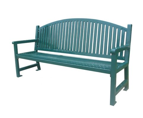 6 Feet Commercial Outdoor Metal Benches For Park Garden Community