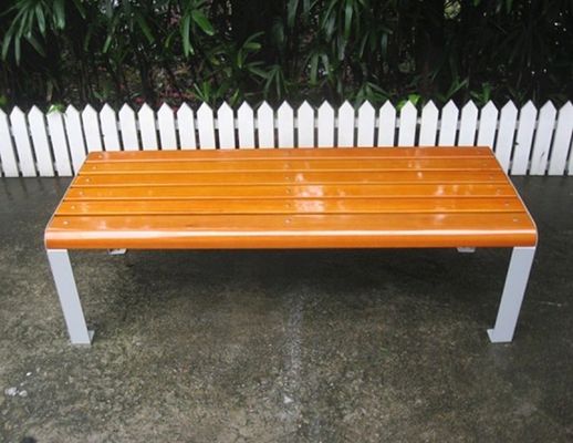 Commercial Backless Outdoor Wooden Bench For Urban Park School
