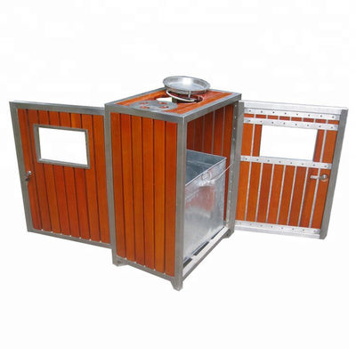 Waterproof Outdoor Patio Trash Can With Stainless Steel Frame OEM