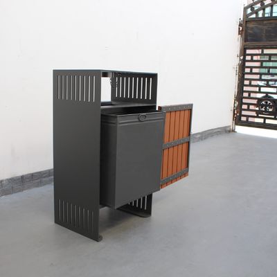 70L Outdoor Recycle Garbage Cans Recycle Plastic HDPE Material With Ashtray