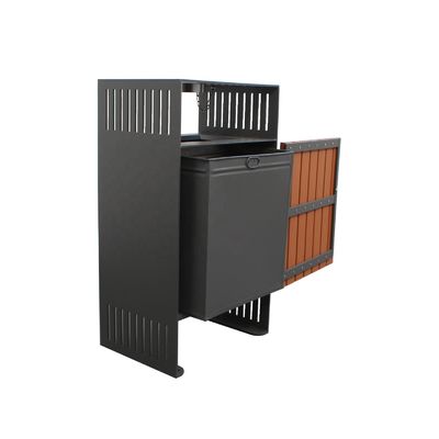 70L Outdoor Recycle Garbage Cans Recycle Plastic HDPE Material With Ashtray