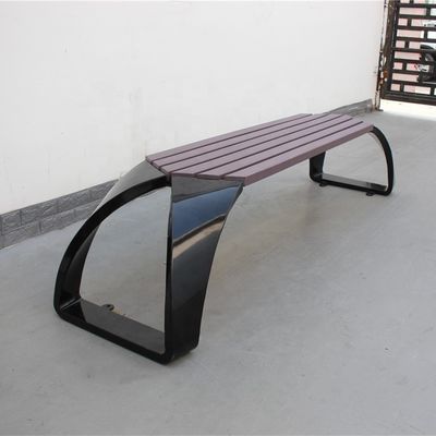 Modern Backless Outdoor Recycled Plastic Benches For Public Garden Landscaping
