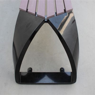 Modern Backless Outdoor Recycled Plastic Benches For Public Garden Landscaping
