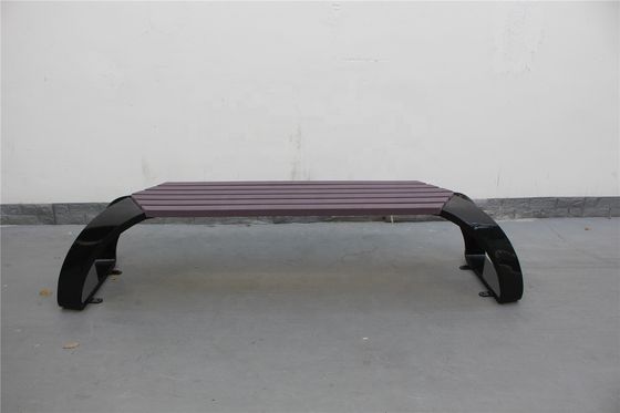 Modern Backless Outdoor Recycled Plastic Benches For Public Garden Landscaping