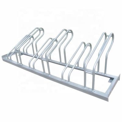 Outdoor Steel Bicycle Parking Rack , Bike Parking Stand With 6 Bike Capacity