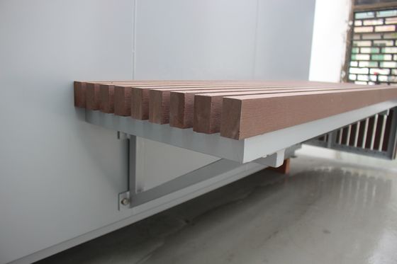 Custom Commercial Large Planters With Bench For Outdoor Garden Patio
