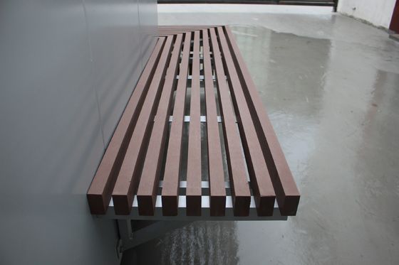 Custom Commercial Large Planters With Bench For Outdoor Garden Patio