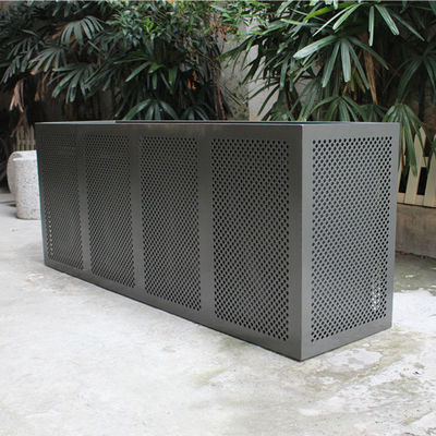 Commercial Extra Large Outdoor Planters Perforated Steel Material