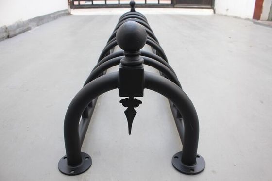 Custom Metal Bike Parking Racks With Sandblasting Zinc Primer Finish Powder Coated