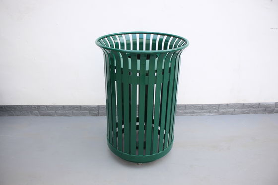 Public Round Outdoor Cigarette Ashtray Flanged Surface Mounted Type