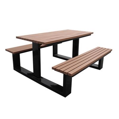 Outdoor Furniture Recycled Plastic Wood Picnic Table And Benches Garden Table Set