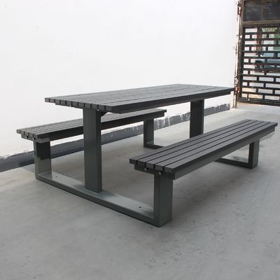 Outdoor Furniture Recycled Plastic Wood Picnic Table And Benches Garden Table Set