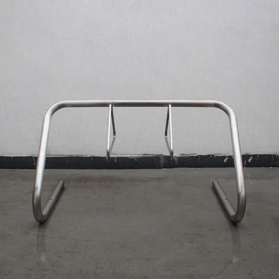316 Stainless Steel Bike Rack Dia60*3 Steel Tube Frame Dia20 Round Steel Bar Racks 2 Triangles