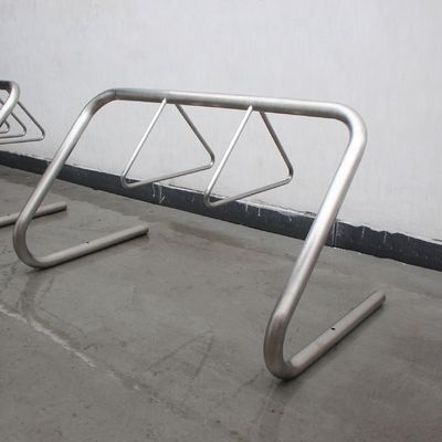 316 Stainless Steel Bike Rack Dia60*3 Steel Tube Frame Dia20 Round Steel Bar Racks 2 Triangles