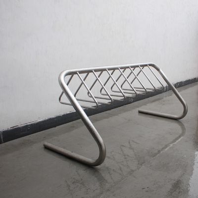 316 Stainless Steel Bike Rack Dia60*3 Steel Tube Frame Dia20 Round Steel Bar Racks 2 Triangles