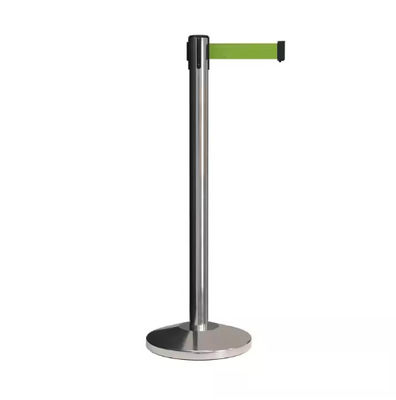 Crowd Control Barrier Posts With Retractable Belt , Event Queue Column Stand