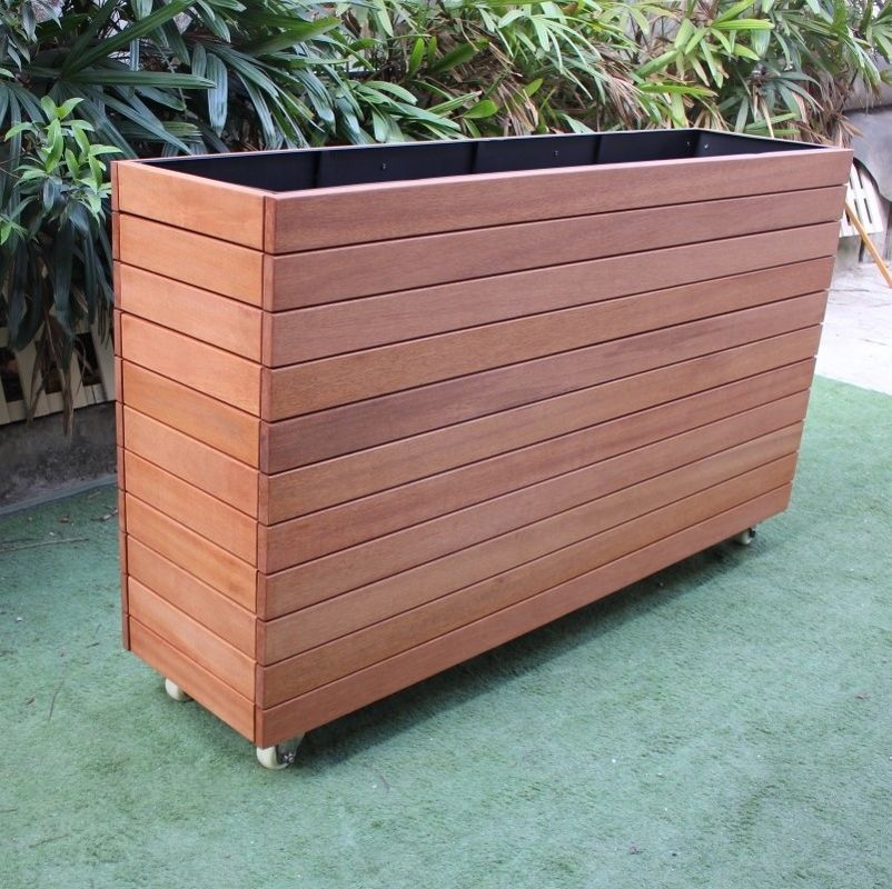 Innovative Wooden Outdoor Large Planters For Garden Park Street